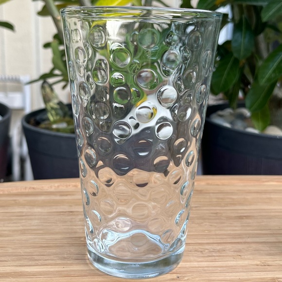 Vintage Set of 3 Libbey Polka Dot Embossed Tumblers - Picture 2 of 5